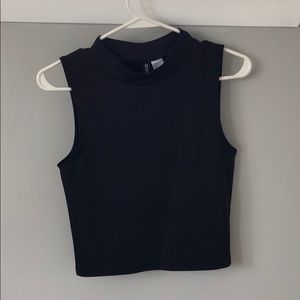 High neck crop top